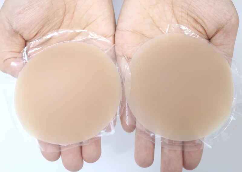 Nipple Covers No Show Reusable Seamless Pasty Sticky Adhesive Silicone Nipple Pasties for Women