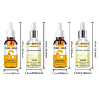 2pcs Vitamin C and retinol fortified serum rich in VC,keep skin hydrated and smooth,smooth fine lines and wrinkles,delicate skin
