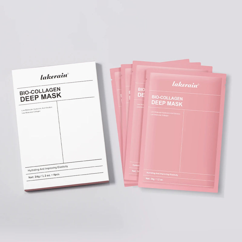 12pcs Bio-Collagen Real Deep Mask Elasticity Improvement Brighten Skin Pore Minimizing Firming Radiance Anti-Aging Skincare