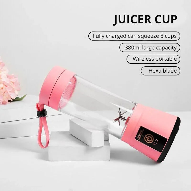 Smoothie Machine Electric Household Juice Maker Wireless Rechargeable Usb Mini Hand Portable Fruit Blender