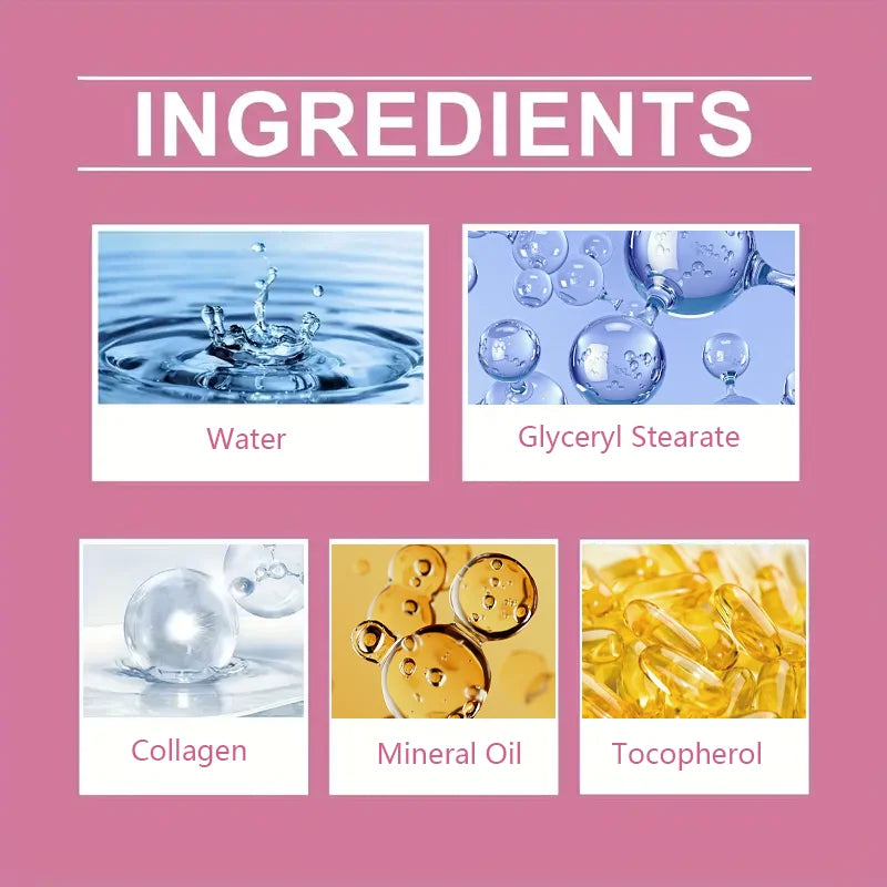 Brazilian Butt Lift Collagen Cream, Balances Skin Tone, Improves Body Contouring, Suitable for All Skin Types