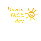 Have a nice day Acrylic Mirror Wall stickers For Living room Classroom Inspirational slogan Office Wall decoration Home decor