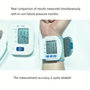 Automatic Digital Wrist Blood Pressure Monitor with Large LCD Display and Adjustable Cuff - Suitable for Adult Use, Battery Operated, 36V or Below, No Batteries Included
