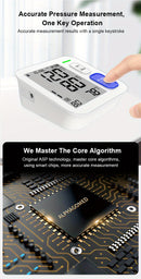 (Without Battery) Blood Pressure Monitor, Sphygmomanometer, Super Large Cuff Upper Arm, BP Cuff Automatic Upper Arm, With 8.66-16.54inch Wide Wide Cuff, 180 Sets Of Household Reading Memory, Indicator Light Prompt