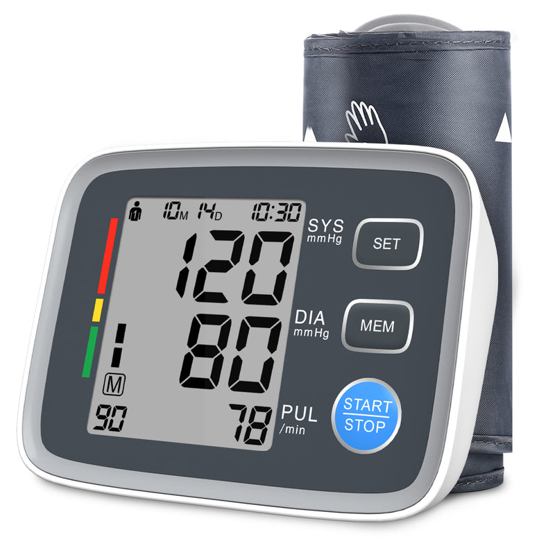 1pc Home Blood Pressure Monitor, Automatic Upper Arm Cuff Digital Blood Pressure Machine With BP Cuff With 8.7-17 Inch Blood Pressure Cuff (Battery Not Included)