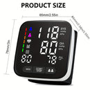 (Battery Not Included)Home Wrist Blood Pressure Monitor, 5.3-8.4 Inch Adult Wrist Blood Pressure Cuff, Large Backlit Display, Arrhythmia Detector, 2x90 Memory Readings