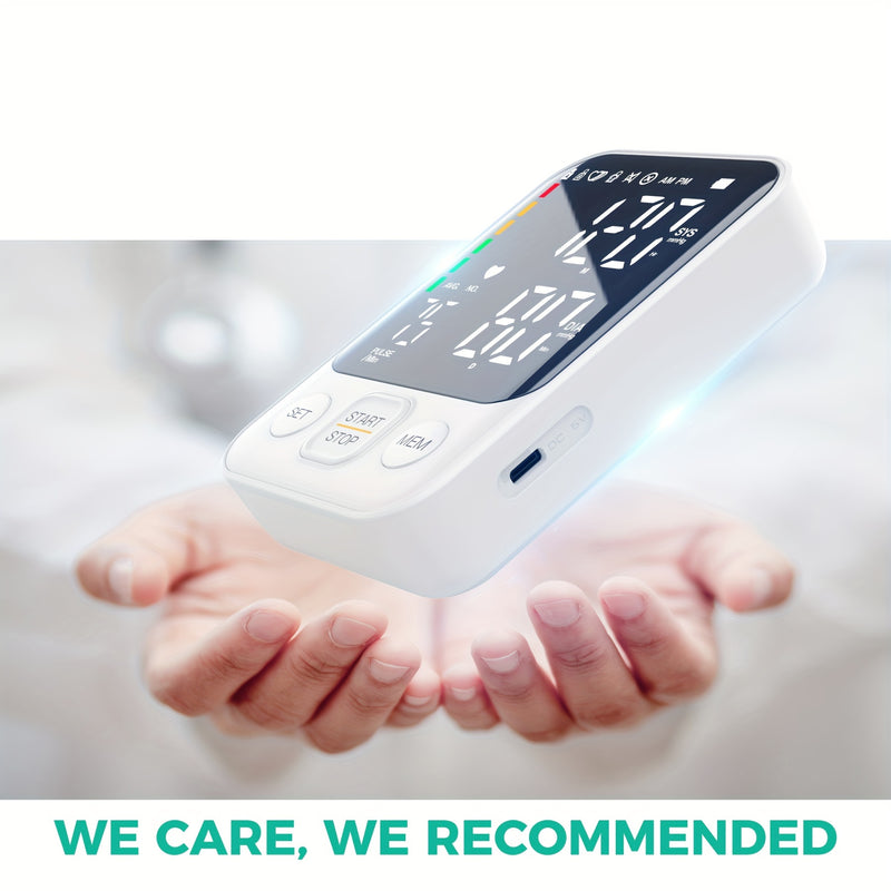 Oklar Blood Pressure Monitor Accurate Digital Blood Pressure Machine With 2x120 Reading Memory Large Backlit Display Monitor With Storage Bag