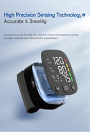 AccurateCare Wrist Blood Pressure Monitor - Rechargeable Sphygmomanometer with English Voice Broadcast, Storage Box, and Built-in Lithium Battery for Easy Monitoring at Home or On-The-Go