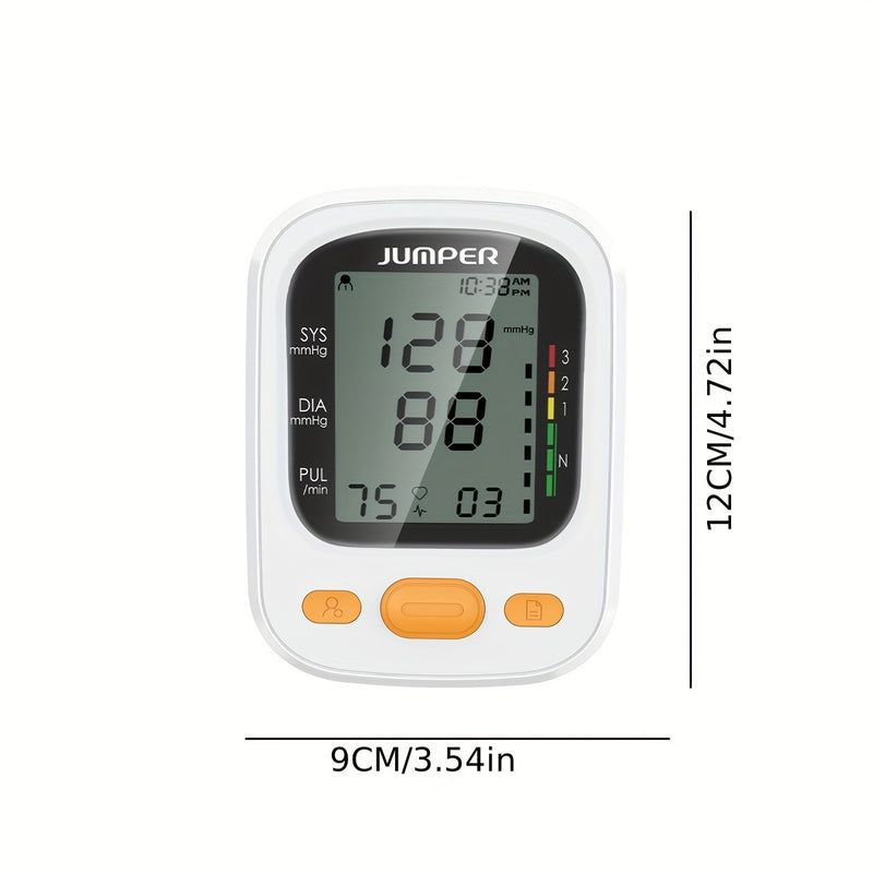 Automatic Blood Pressure Monitor, Automatic Upper Arm Machine, And PreciseAdjustable Digital Blood Pressure Cuff Kit With Large Backlit Display Screen For HomeUse, 99 Reading Memory For 2 Users