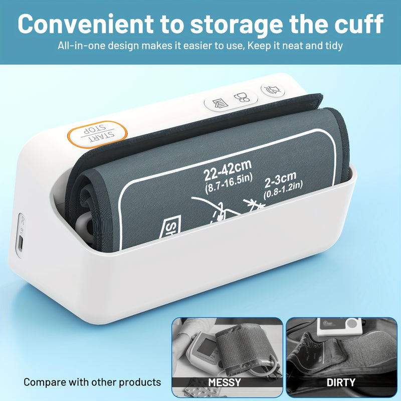 Oklar Blood Pressure Monitor BP Monitor LED Display Blood Pressure Cuff Machine Voice Broadcasting Digital Blood Pressure Monitor Includes Charging Cord